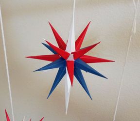 Handmade PATRIOTIC Moravian Stars!!