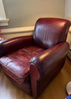 Restoration Hardware Leather Club Chair – Espresso | $4,710 New