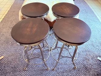 MOVING SALE: RESTORATION HARDWARE 1940’S VINTAGE TOLEDO BAR STOOL CHAIR (RETAIL: $299)