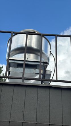 Commercial hood vent with all the exhaust supplies