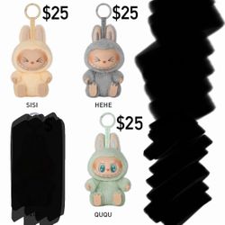 NEW authentic Have A Seat Labubu Pop Mart Plush Pendant Doll HAS popmart plush toy exciting macaron