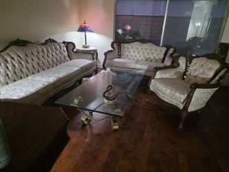 Vintage  Couch , Loveseat and Chair