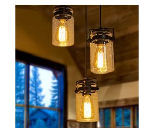 3-Light Cluster Pendant Light for Kitchen Island