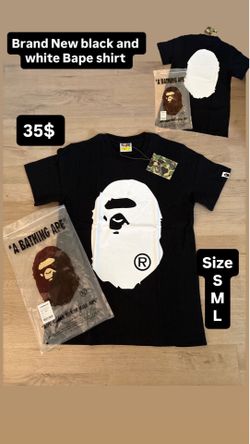 Brand New Og black and white bape shirt