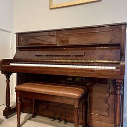 Great Condition 1990 Samick 48” Upright Piano 