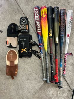 Bats and sliding mitts