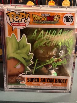 Funko Pop Super Saiyan Broly #1865 Signed