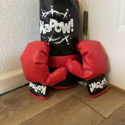 Kapow Punching Bag With Gloves For Kids