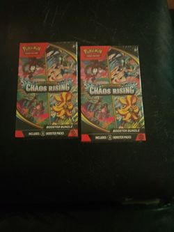 Pokémon TCG Chaos Rising Booster Bundle Lot (2x Factory Sealed) - 12 Packs Total