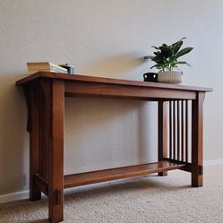 Oak Bassett Console Table