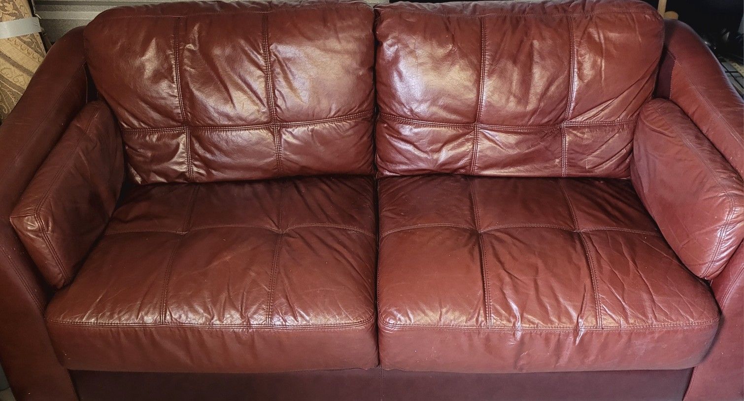 3-Seat Leather Sofa