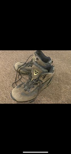 Nevados Hiking Mens Shoes Size Us 12 Mid Brown Black Yellow Accent