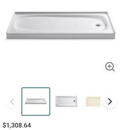 Kohler Salient 60" x 30" Single Threshold Shower Base with Right Drain