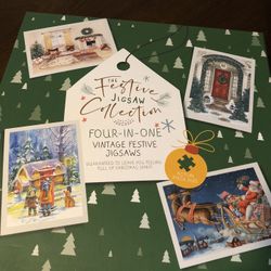 Festive 4 In 1 Jigsaw Puzzles