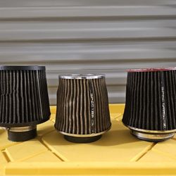 3 Cone Air Filters 