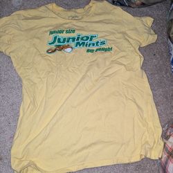 Yellow Junior Mint Candy Tee Women Size Sm