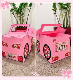 Handmade Barbie Cardboard Car – Perfect for Movie Day, Dress-Up & Photos!