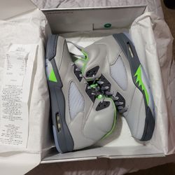 Mens Jordan 5 Green Bean Size 13 
