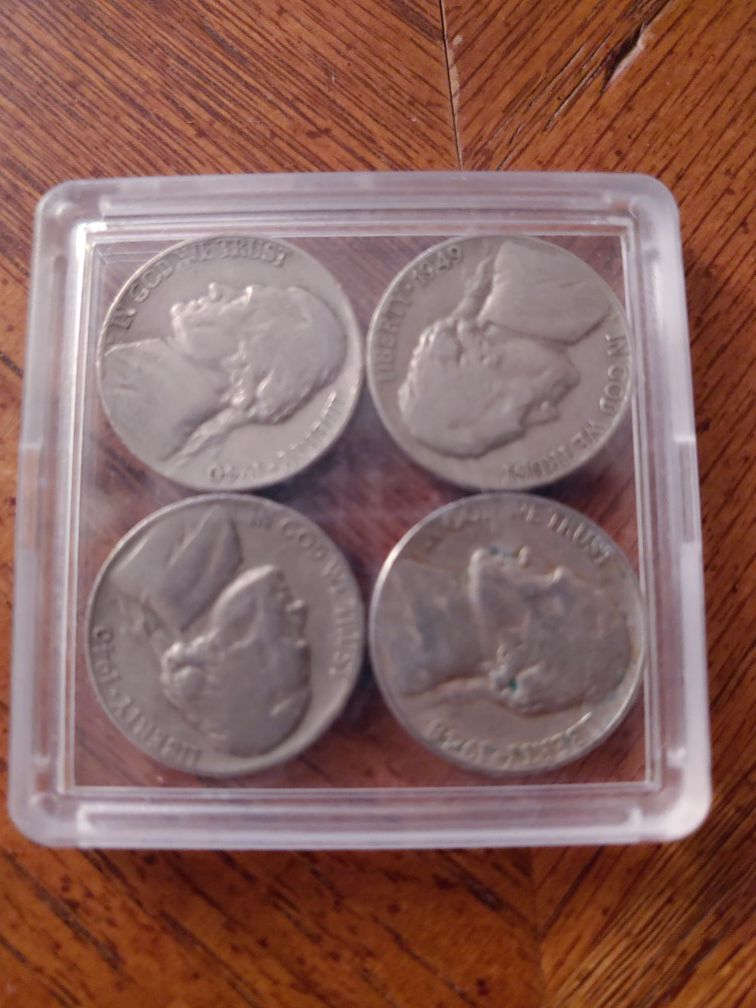 1940s Jefferson nickels