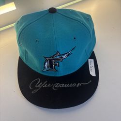 Andre Dawson Signed Florida Marlins Hat – COA