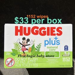 Huggies Natural Care Wipes Plus