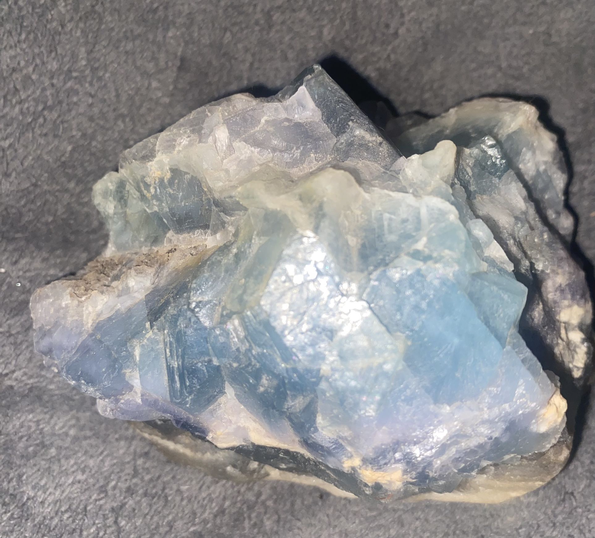 Green/Rainbow Fluorite Crystal