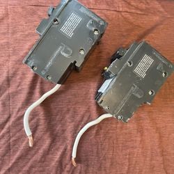 50 Amp 2-pole GFCI circuit breakers. 
