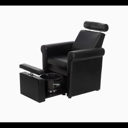 Black Pedicure Chair W/  Footbath - 2 Available 