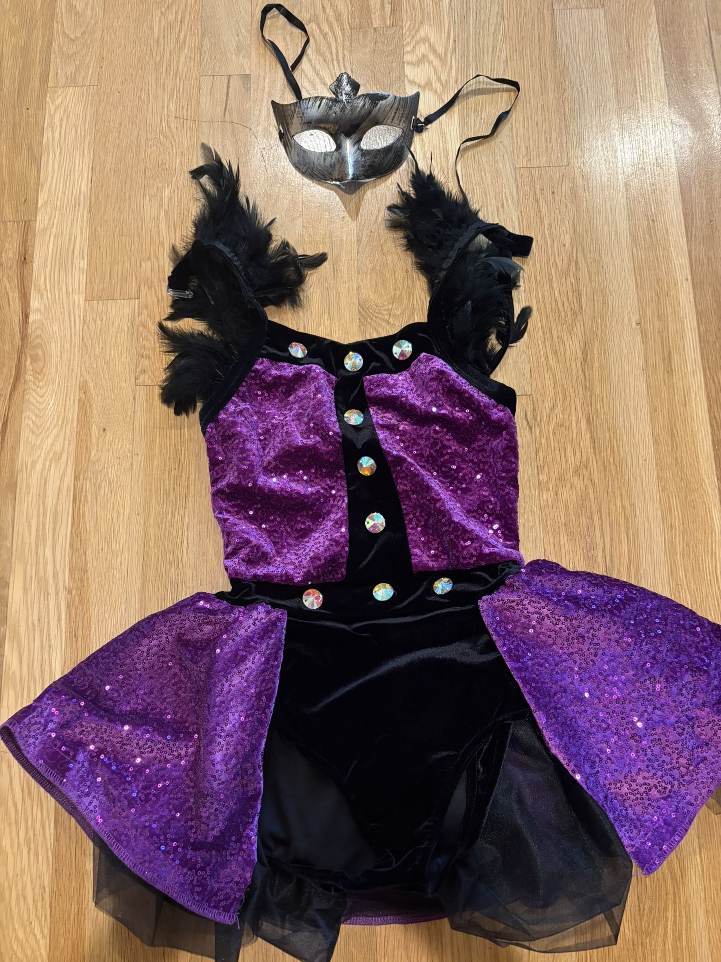 Leotard And Mask Adult Size S