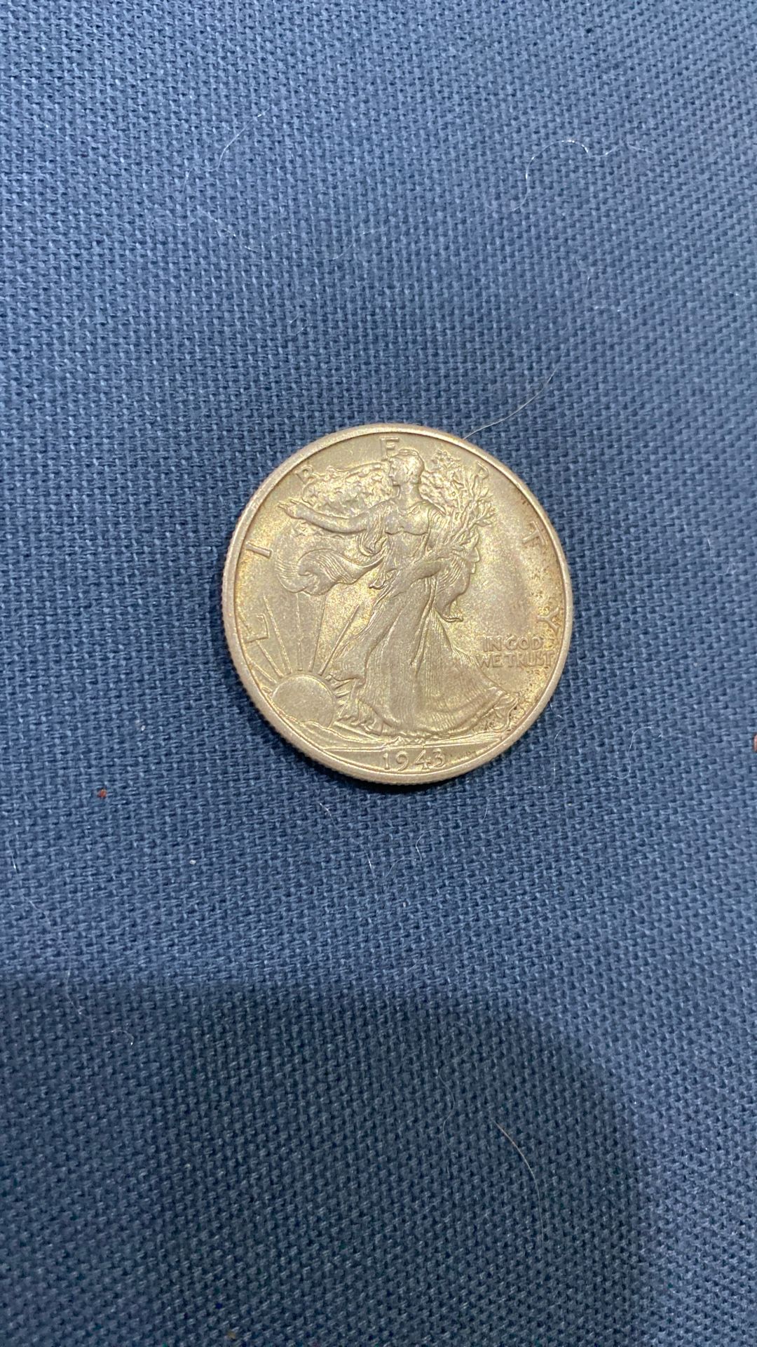 Silver 1943 /S Walking Liberty Half
