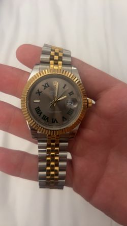 Grey dial watch