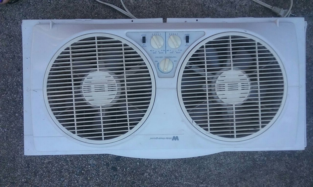 White Westinghouse window fan