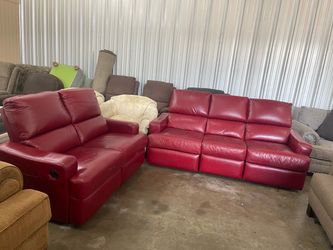 Leather living room set