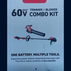 Toro Flex-Force 60-volt max Cordless Battery String Trimmer and Leaf Blower and Combo Kit 