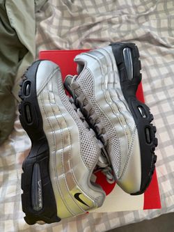 Nike Airmax 95 big bubble metallic silver mens 9 women 10.5