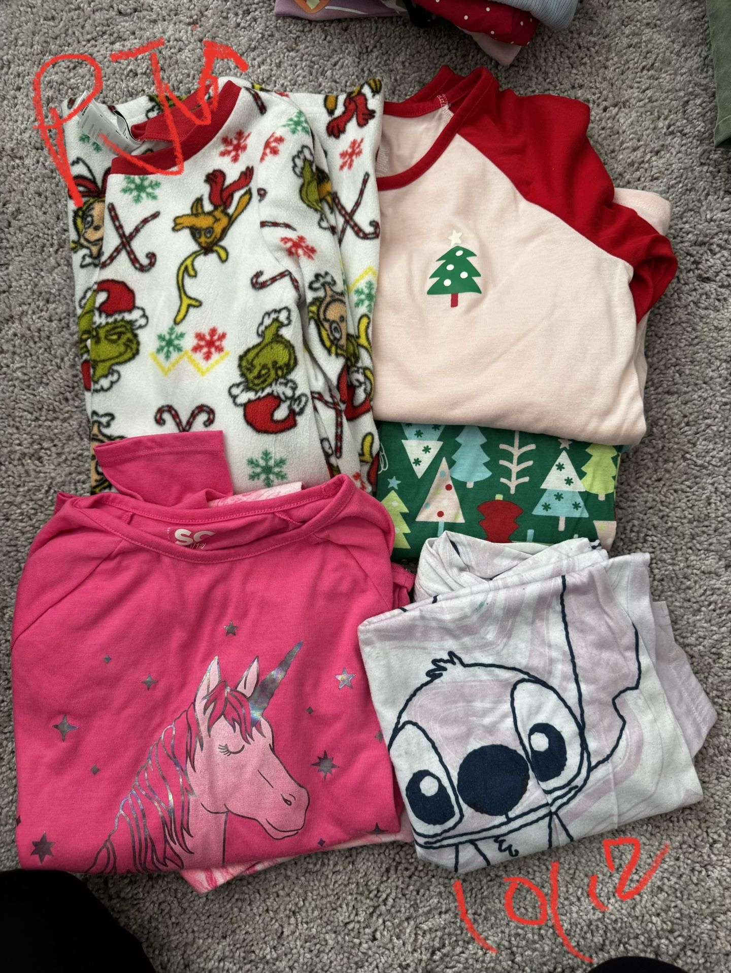 Girls 10/12 Pjs