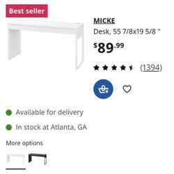Ikea Micke Desk White Brand New