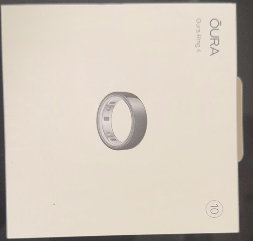 Brand new and sealed Black Oura Ring Gen 4 – Size 10.