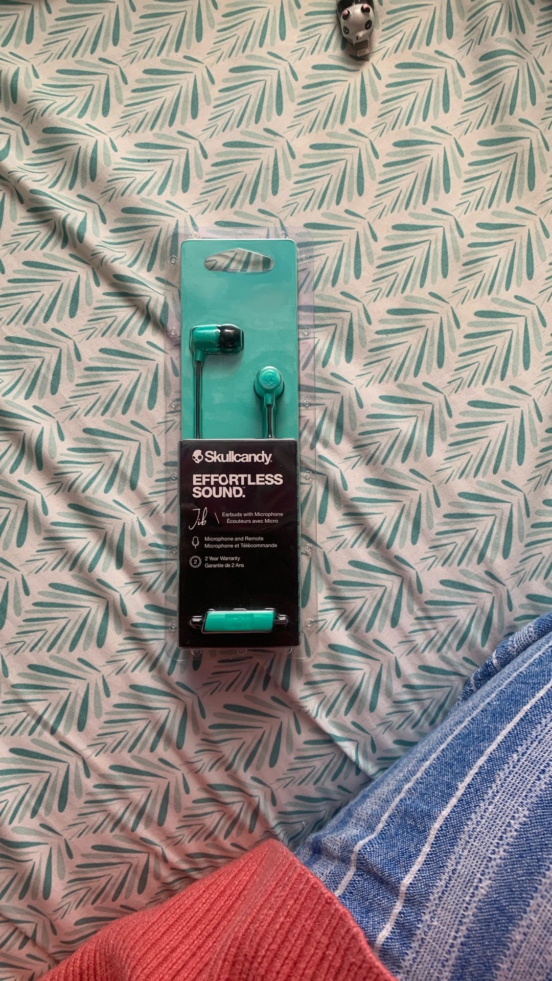 Skull Candy Earbuds New In Box - Teal