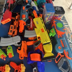 NERF guns (20+) & bullets