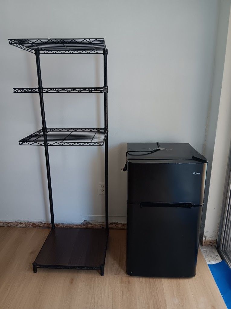 Haier Mini Fridge w/ Freezer And Shelf