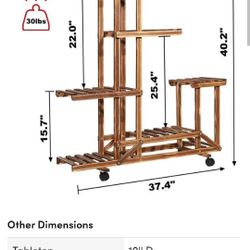 Plant Stand On Wheels 