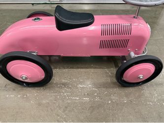 Morgan Cycle Pink Retro Metal Pedal Car – Vintage Style – Excellent Condition