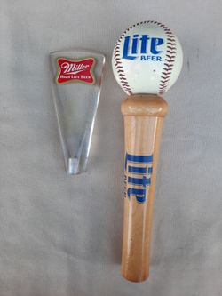 Miller and Miller Lite Beer Tap Handles