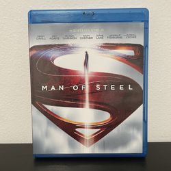Man Of Steel Blu-Ray DVD 3 Disc Combo Superman Henry Cavill DC Comics 2013