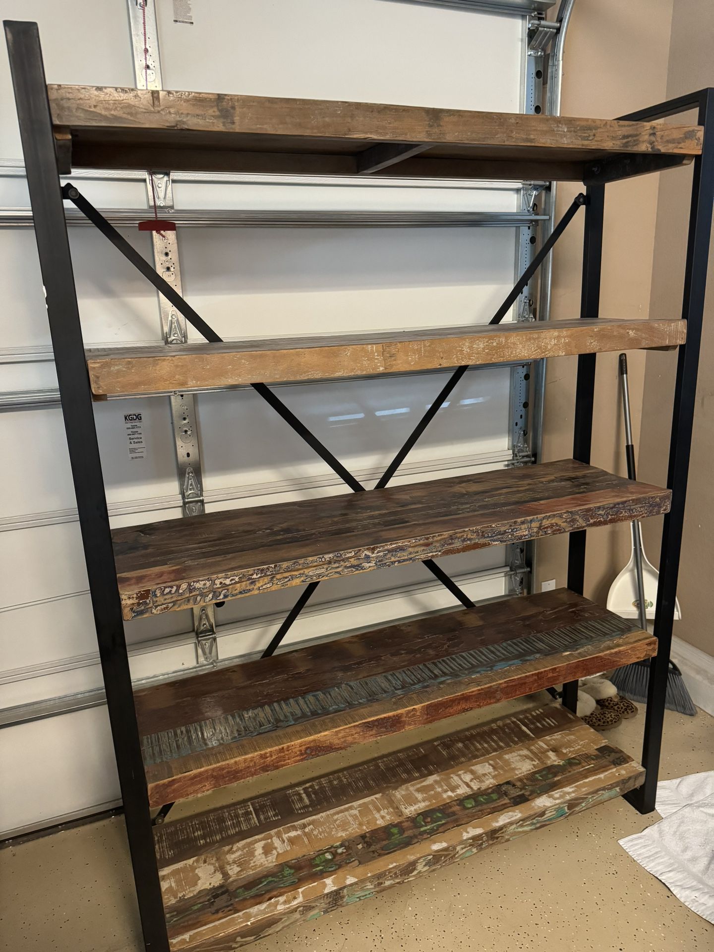 Bookshelf (Real Wood and Metal)