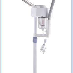 Vaporizador facial profesional 2 en 1 con lámpara de magnificación 5X y pantalla táctil