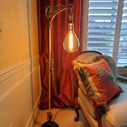 Brass Antique Floor Lamp. 