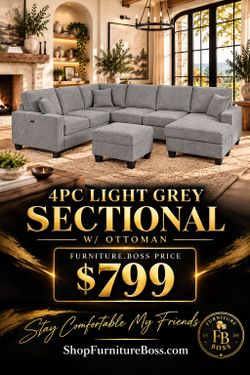 4pc Sectional with Ottoman