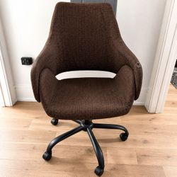 Brown textured fabric office